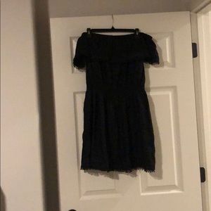 Black off the shoulder dress
